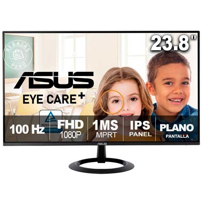 Monitor ASUS VZ24EHF 23.8” IPS FHD 100Hz HDMI Eye Care Flicker-Free VESA 1ms