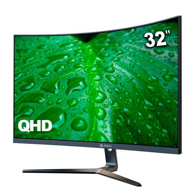 Monitor Curvo TEROS TE-3251S 31.5" QHD 75Hz 1ms HDMI DP USB VESA