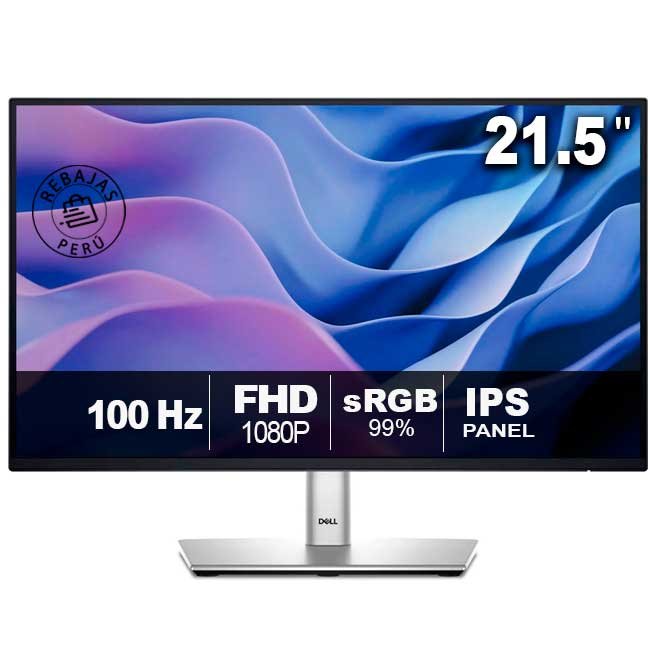 Monitor Dell P2225H 21.5” Full HD IPS 100Hz USB-C Ajustable VESA