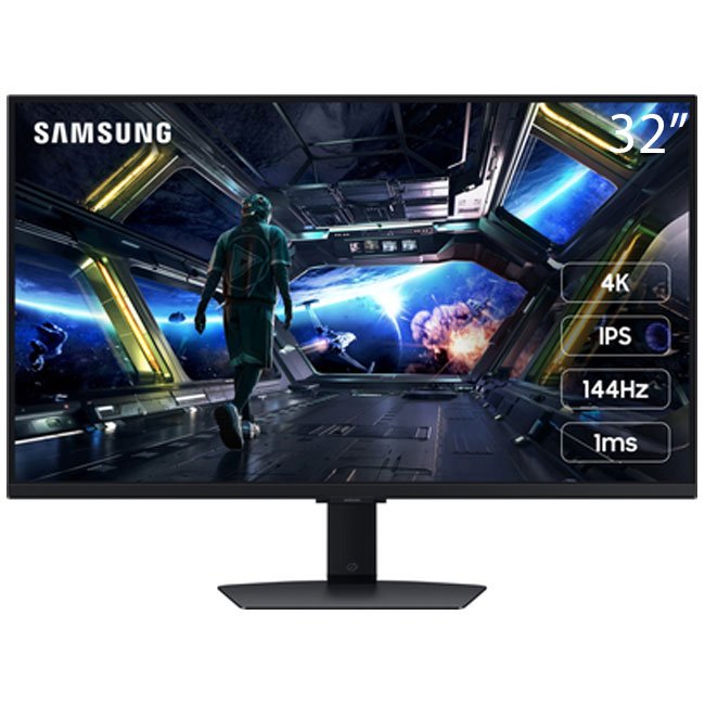 Monitor Gamer Samsung LS32DG700ELXPE 32" UHD 4K Fast IPS | 144Hz, 1ms, HDR10+, HDMI 2.1, Smart Tizen