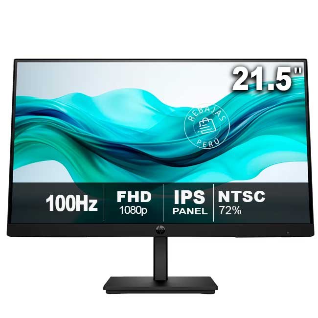 Monitor HP FHD IPS de 21,5” Serie 3 Pro 322pf 9U5B0UT#ABA HDMI, DisplayPort y Tecnología Antirreflejo Eye Ease