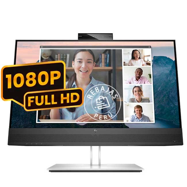Monitor HP E24mv G4 23.8" FHD IPS con Webcam 5MP y Puertos USB 3.1