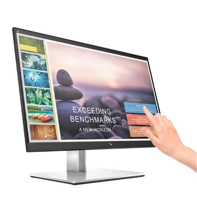 Monitor HP E24t G5 23.8” IPS FHD Touch, HDMI, DisplayPort, 75Hz, 5ms, Antirreflejo, USB, Ajuste Ergonómico, Negro