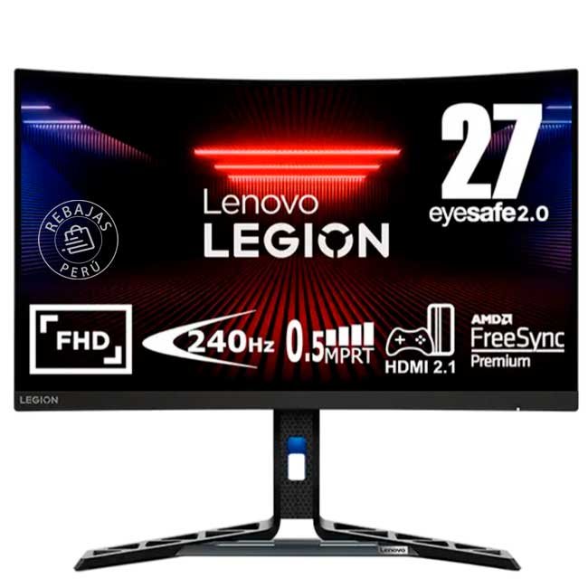 Monitor Curvo Lenovo Legion R27fc-30 27” FHD 240Hz 0.5ms HDMI 2.1 DP – Gaming Premium