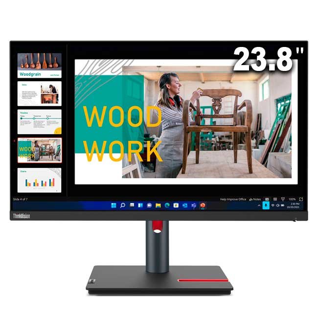 Monitor Lenovo ThinkVision P24q-30 23.8" QHD IPS, HDMI, DisplayPort, USB 3.2, VESA – Profesional y Preciso