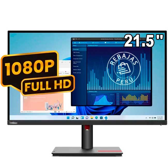 Monitor Lenovo ThinkVision T22i-30 21.5" FHD IPS HDMI DP