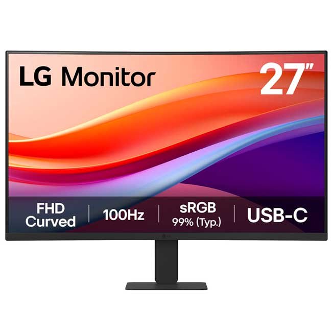 Monitor LG 27U421A-B – 27” Curvo VA Full HD, 100Hz, HDR10, USB-C y Diseño Ultradelgado
