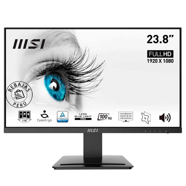 Monitor MSI PRO MP241X 23.8" FHD VA 75Hz HDMI VGA Anti-Glare VESA