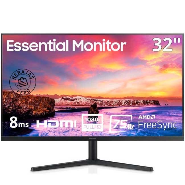Monitor Samsung LS32B300NWNXGO 32" Full HD 75Hz VA | HDMI, DisplayPort, Flicker Free