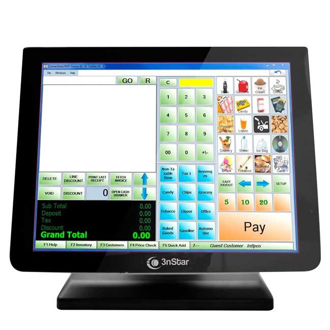 Monitor Táctil 3nStar TCM010 15” Capacitivo 10 Puntos VGA HDMI USB LED 1024x768