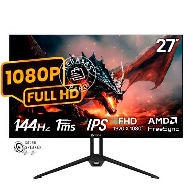 Monitor TEROS TE-2714S 27" FHD IPS 144Hz 1ms HDMI DP Negro