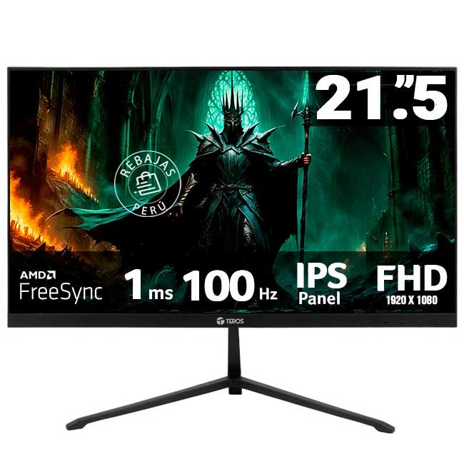 Monitor Teros TE-2128S 21.5” IPS Full HD 100Hz 1ms FreeSync HDMI VGA VESA Flicker-Free