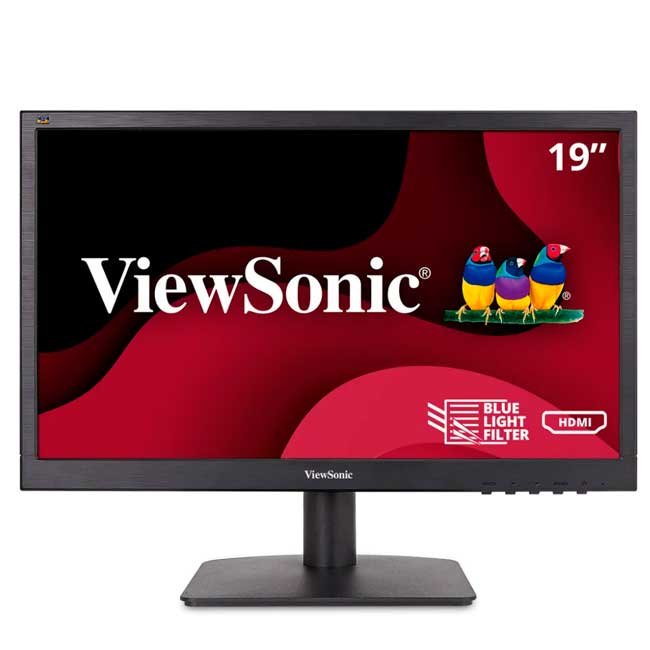 Monitor ViewSonic VA1903H de 19" WXGA (1366x768), HDMI, VGA, Flicker-Free y filtro de luz azul