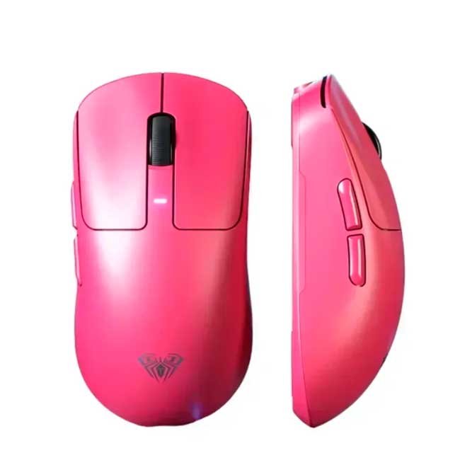 Mouse Gamer Inalámbrico Aula SC680 Pink 26,000 DPI con Sensor Óptico y RGB Personalizable