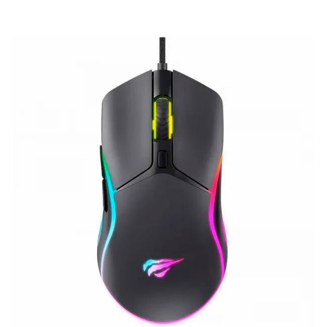 Mouse gamer MS1029-BLACK - RGB HAVIT 7200 DPI 6 Botones USB