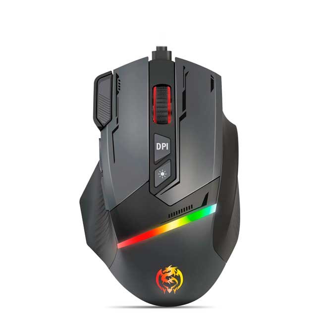 Mouse Gamer Cybertel Killer CBX M600 USB RGB 8 Botones 7200 DPI Botón Fire