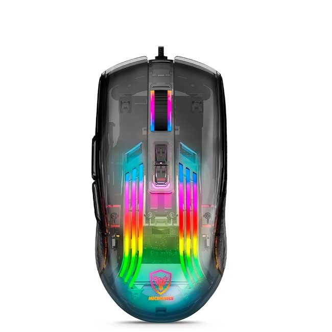 Mouse Gamer Micronics Quartz MIC GM802 RGB 7 Botones 12800 DPI USB