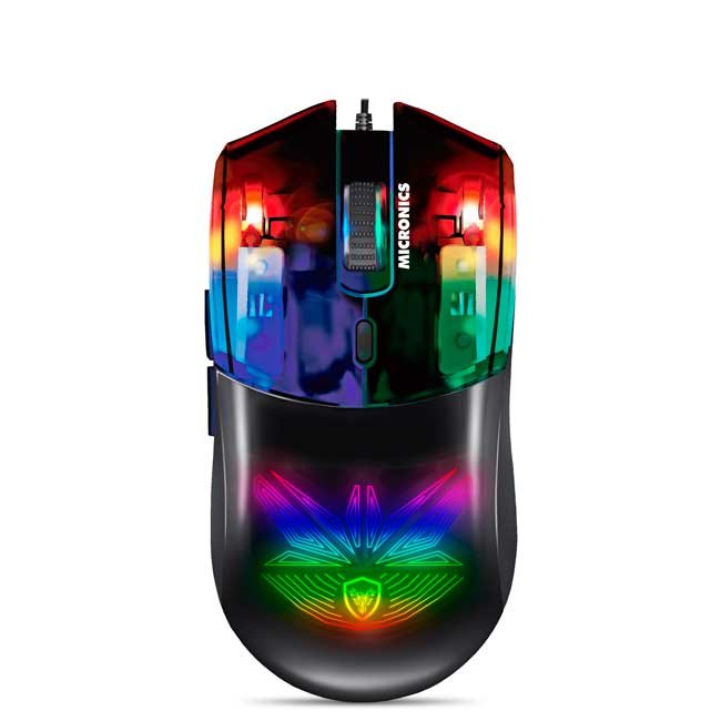 Mouse Gamer Micronics Spectre MIC GM812 RGB 7 Botones 12800 DPI USB Dark Reflex