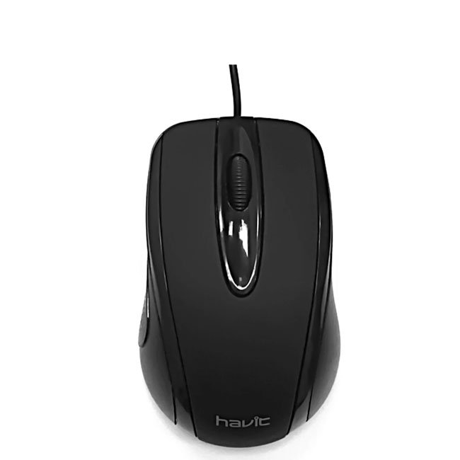 Mouse Óptico Alámbrico Havit HV-MS753 Black USB