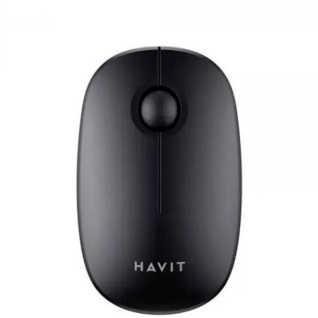 Mouse Inalámbrico HAVIT MS57GT Negro 2.4GHz – 1600 DPI, Compacto y Portátil