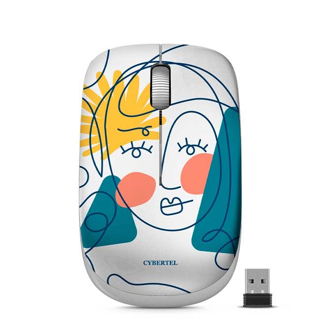 Mouse Inalámbrico Cybertel Picasso M316 con 1000 DPI y Nano Receptor USB 2.4GHz