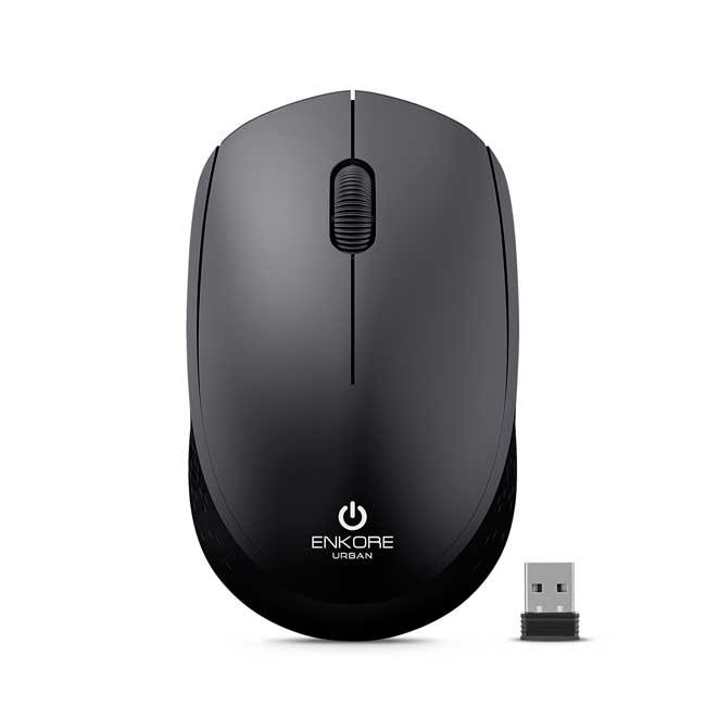 Mouse Inalámbrico ENKORE Urban EKM203K 2.4GHz con 1000 DPI y Sensor Óptico Avanzado