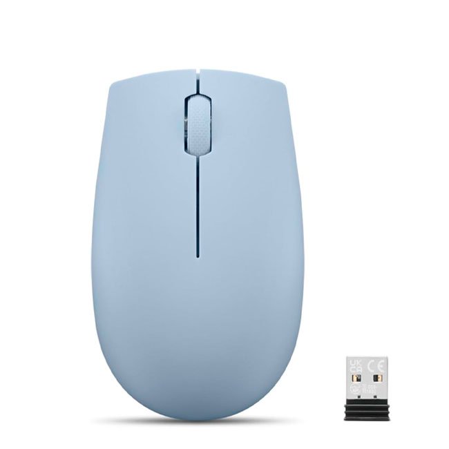 Mouse Inalámbrico Lenovo 300 Compacto Azul Escarcha 1000 dpi USB Nano 2.4GHz