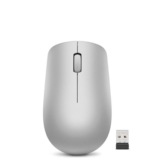 Mouse Inalámbrico Lenovo 530 2.4GHz USB, Óptico 1200 DPI, Ambidiestro, Gris
