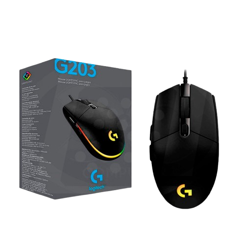 Mouse Logitech G203 RGB LIGHTSYNC: Precisión, Velocidad y Estilo
