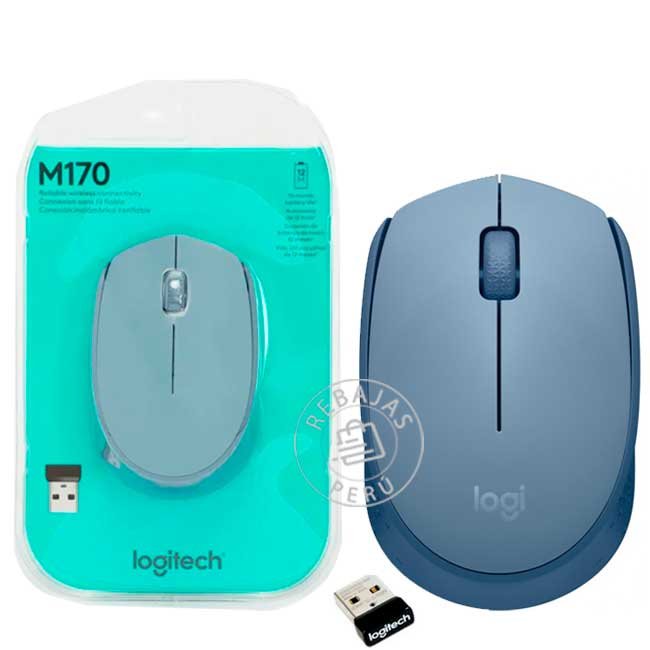 Mouse Logitech M170 Wireless Óptico Gray Inalámbrico