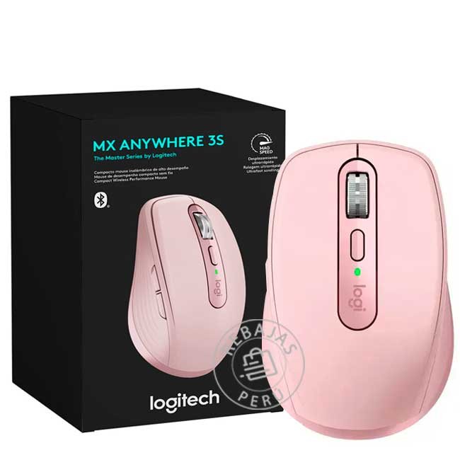 Mouse Logitech MX Anywhere 3S Bluetooth/Wireless Rosa 8K