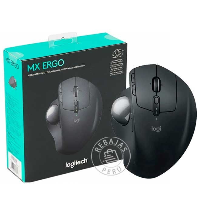 Mouse Logitech MX Ergo S Advanced Trackball Negro Inalámbrico