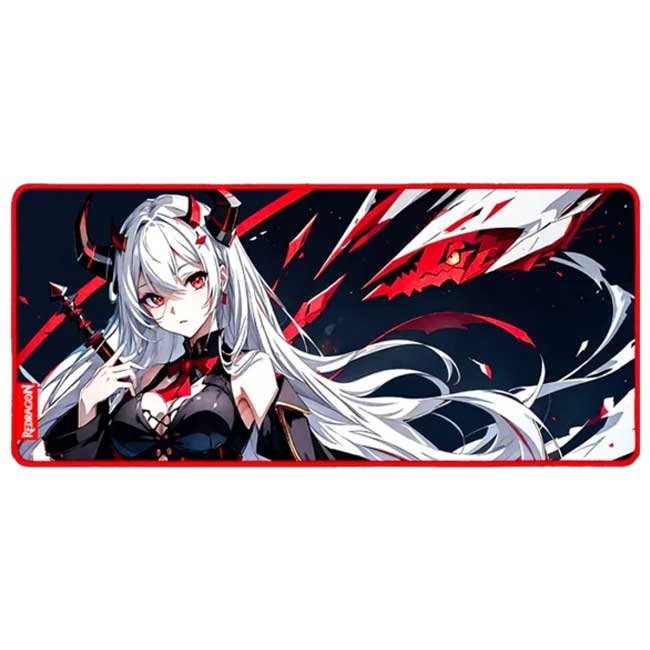 Mouse Pad Redragon AK L P047 90x40 cm Speed Antideslizante Negro y Rojo