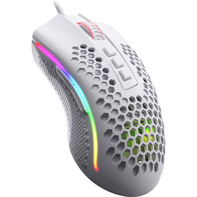 Mouse Gamer Redragon STORM PRO M808-KS Wireless WHITE – 16,000 DPI, RGB, Sensor Pixart 3335