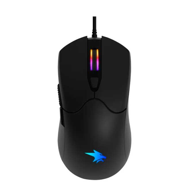 Mouse Gamer Vifrozt Valkyr 12800 DPI Negro con Software Personalizable RGB