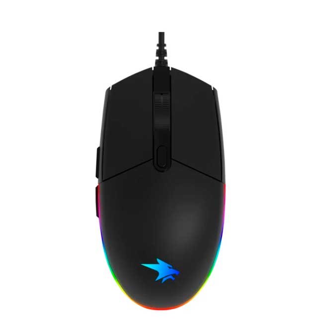 Mouse Gamer Vifrozt Viking 12800 DPI Negro con Software y RGB Programable