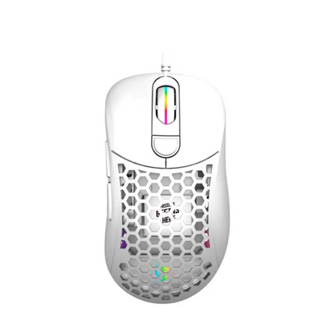Mouse Gamer VSG Aquila Air 16,000 DPI Blanco Mate RGB PMW3389 Ultraliviano 60g