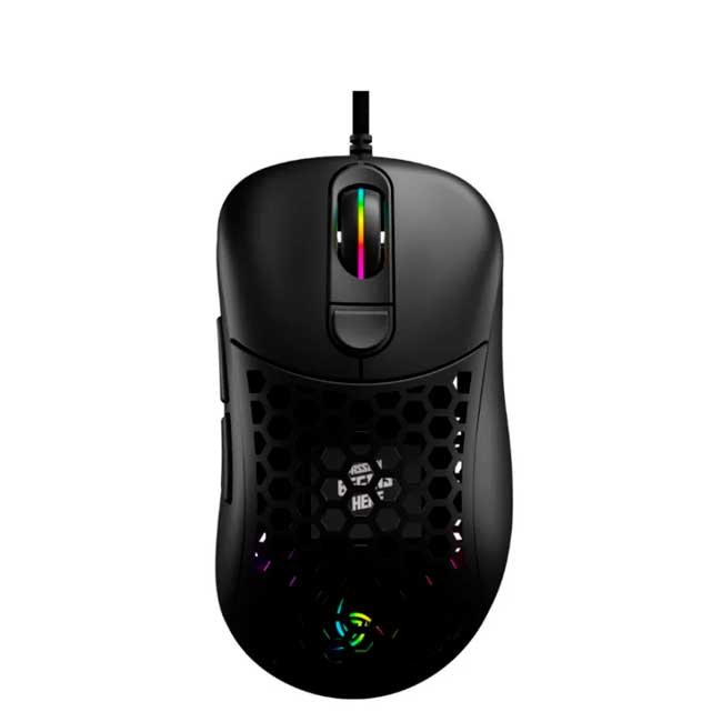 Mouse Gamer VSG Aquila Air 16,000 DPI PMW3389 RGB Negro Mate Ultraliviano 60g