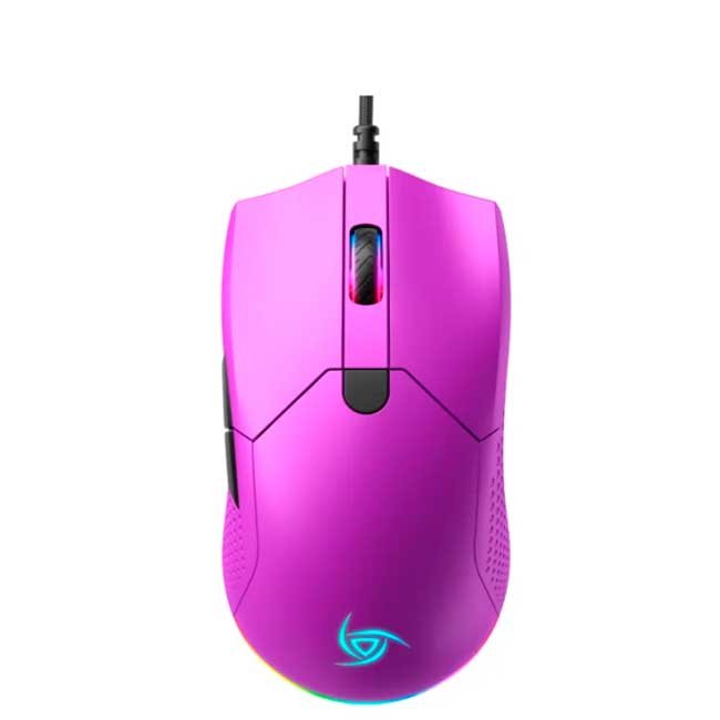 Mouse VSG Aurora 7,200 DPI Purple - Sensor Óptico, RGB, 7 Botones, 72g Ultraligero