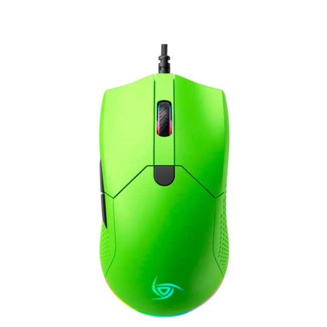 Mouse Gamer VSG Aurora Verde 7,200 DPI RGB Ultraligero 72g Sensor Óptico PMW3330