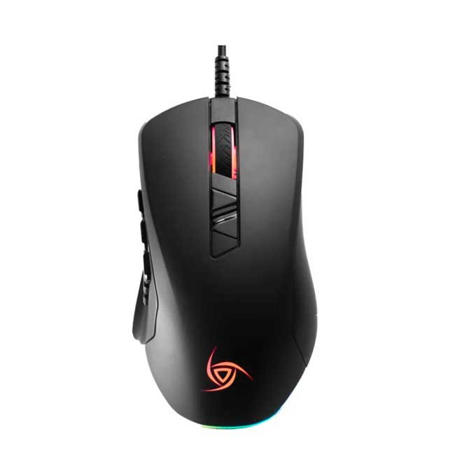 Mouse VSG Cetus 10,000 DPI Modular con Sensor PAW3327, Iluminación RGB y Laterales Magnéticos Intercambiables