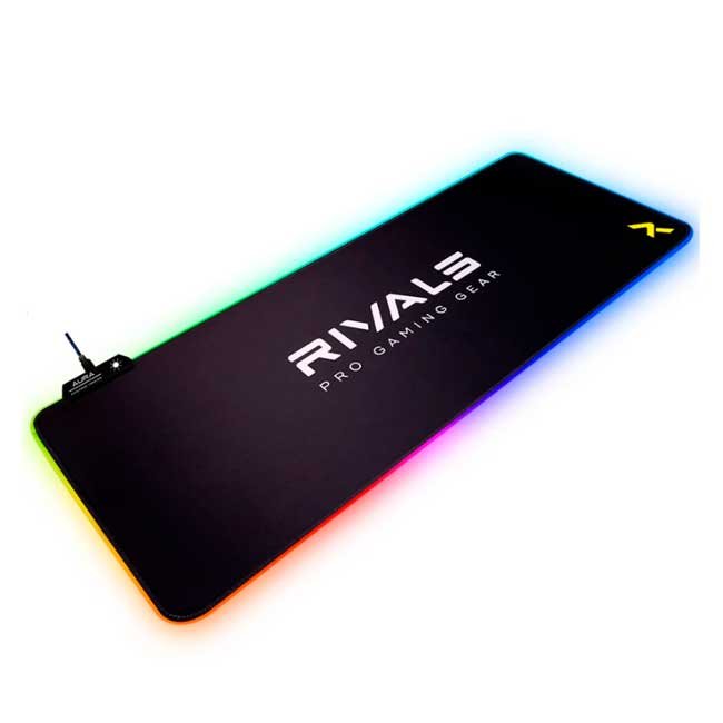 Mousepad Rivals Aura Extended RGB 80x30 cm con Iluminación LED y Base Antideslizante