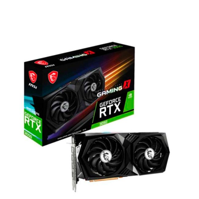 Tarjeta de Video MSI GeForce RTX 3050 GAMING X 6G 6GB GDDR6 | PCIe 4.0 | Dual Fan | 70W