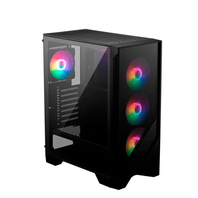 Case Gabinete MSI MAG FORGE 120A AIRFLOW Mid Tower ARGB con Vidrio Templado