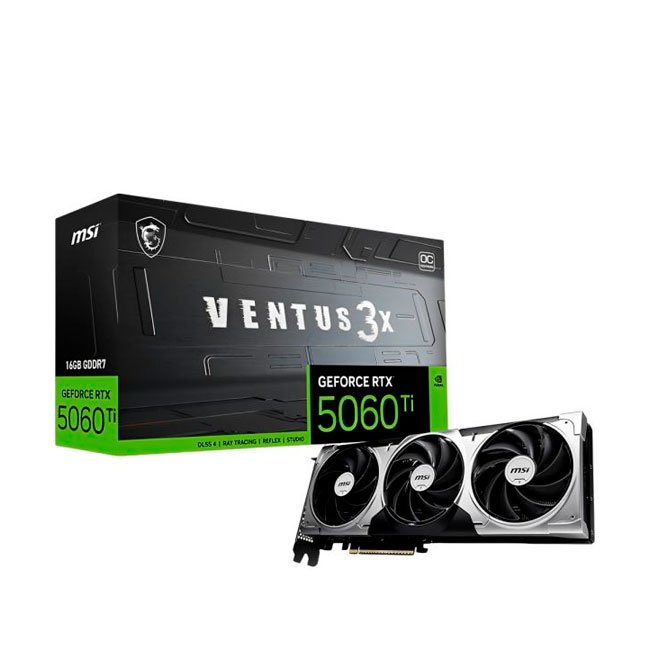 Tarjeta de Video MSI GeForce RTX 5060 8GB VENTUS 3X OC GDDR7 PCIe 5.0