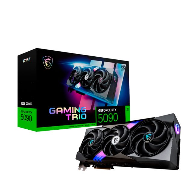 Tarjeta de Video MSI GeForce RTX 5090 GAMING TRIO OC 32GB GDDR7 PCIe 5.0 – Ultra Rendimiento 8K