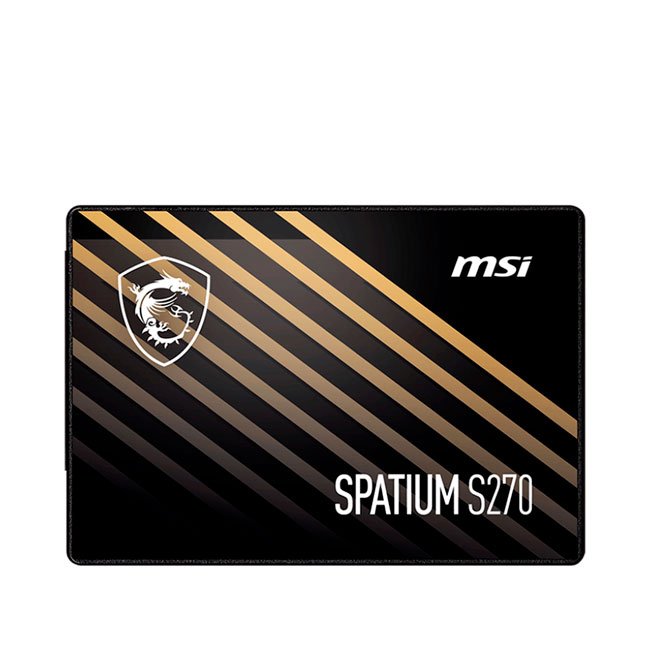 disco SSD MSI SPATIUM S270 480GB 2.5” SATA III 6Gb/s – Rendimiento confiable en 3D NAND