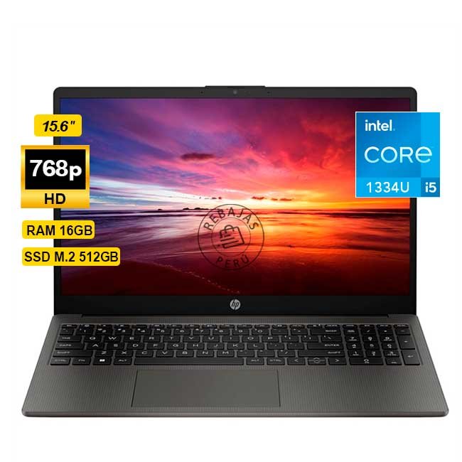 Laptop HP 250 G10 Core i5-1334U 16GB RAM 512GB SSD 15.6” HD WiFi 6 Bluetooth FreeDOS