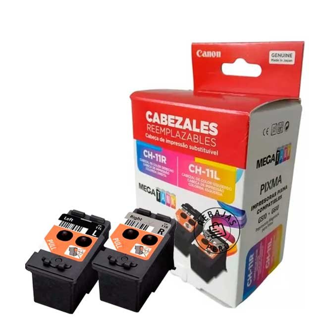 Pack Cabezal Canon CH-11R + CH-11L Original para Impresoras Canon