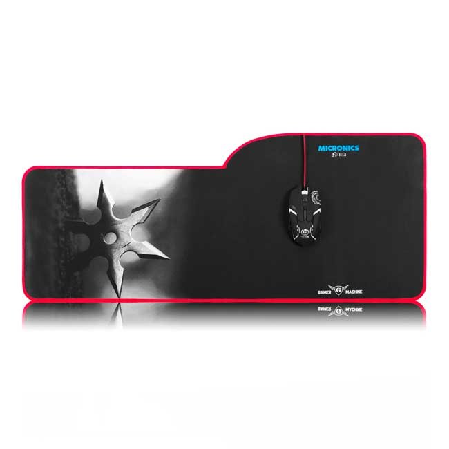 Pad Mouse Gamer Micronics Ninja X100 78x34.5 cm Caucho Poliéster Antideslizante Enrollable